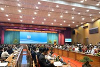 Quang cảnh buổi tọa đàm “Gặp gỡ Bình Định - Hàn Quốc 2022”.