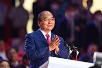 Ông Nguyễn Xuân Phúc, Chủ tịch nước CHXHCN Việt Nam tuyên bố khai mạc Đại hội Thể thao Đông Nam Á 2021 tại Việt Nam.