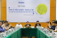 Hội thảo "Thuế tối thiểu toàn cầu và những vấn đề đặt ra với Việt Nam". (Ảnh: Trọng Hiếu)