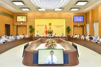 Phiên họp sáng 11/7 của Uỷ ban Thường vụ Quốc hội.