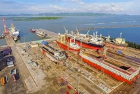Cơ sở hạ tầng phục vụ sửa chữa tàu biển của Nosco Shipyard.