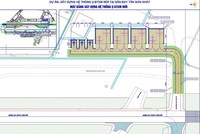 Mặt bằng xây dựng các ụ bê tông xi măng mới tại sân bay Tân Sơn Nhất.