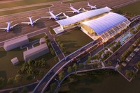 Phối cảnh nhà ga hành khách T2 sân bay Cát Bi.