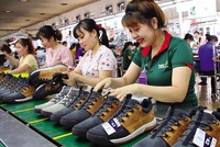 Những lợi thế của các FTA đã được ngành da giày tận dụng rất tốt để đẩy mạnh xuất khẩu. Ảnh: Lê Toàn