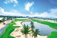 Du lịch gôn đang được xem là “con gà đẻ trứng vàng” cho ngành kinh tế xanh Việt Nam. Trong ảnh: Sân Nicklaus Course tại BRG Đà Nẵng Golf Resort