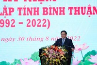 Thủ tướng cho rằng tỉnh Bình Thuận cần tập trung phát triển du lịch trở thành ngành kinh tế mũi nhọn, đưa Khu du lịch quốc gia Mũi Né thành điểm đến hàng đầu khu vực. Ảnh: Lê Toàn