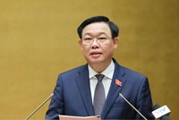 Chủ tịch Quốc hội Vương Đình Huệ phát biểu khai mạc hội nghị. (Ảnh: Duy Linh).