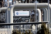 Đường ống dẫn khí đốt thuộc dự án Dòng chảy phương Bắc 2 tại Lubmin, Đức, ngày 7/9/2020. (Ảnh: AFP/TTXVN)