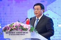 Ông Nguyễn Xuân Thắng, Ủy viên Bộ Chính trị, Giám đốc Học viện Chính trị quốc gia Hồ Chí Minh phát biểu đề dẫn.