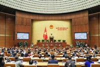 Ngay sau phiên khai mạc, các đại biểu tham dự Kỳ họp thứ tư, Quốc hội khóa XV đã tập trung triển khai công việc theo chương trình nghị sự 