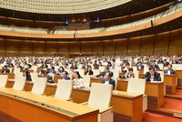 Một phiên họp toàn thể của kỳ họp thứ tư, Quốc hội khoá XV.