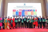 Các đơn vị, doanh nghiệp được vinh danh "Thương hiệu vàng hội nhập quốc tế". 