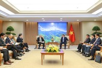 Thủ tướng Phạm Minh Chính tiếp đại diện Hội đồng Kinh doanh Mỹ-ASEAN và các doanh nghiệp Hoa Kỳ (Ảnh: VGP).