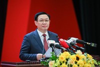 Chủ tịch Quốc hội Vương Đình Huệ phát biểu bế mạc.