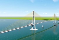 Phối cảnh cầu Đại Ngãi.