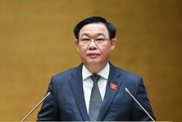 Chủ tịch Quốc hội Vương Đình Huệ phát biểu khai mạc kỳ họp.