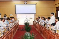 Đoàn công tác của Bộ Giao thông vận tải làm việc với tỉnh Quảng Ngãi vào chiều ngày 7/3.