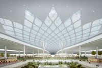 Phối cảnh ga đi Nhà ga hành khách sân bay Long Thành.