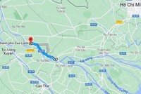 Bình đồ tuyến cao tốc Cao Lãnh - An Hữu.