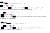 Hàng loạt trang web đuôi .gov.vn bị gắn link quảng cáo cờ bạc.