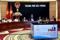 Ông Lê Trung Kiên, Trưởng ban Heza giới thiệu về những lợi thế tại TP.Hải Phòng. Ảnh: Quỳnh Nga 