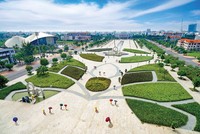 Trung tâm Quảng trường Hùng Vương (TP. Bạc Liêu). Ảnh: Thu Đông