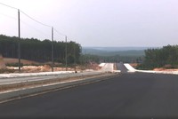 Tuyến đường tạo động lực Bắc Tân Uyên - Phú Giáo- Bàu Bàng được đầu tư bằng vốn ngân sách đang đẩy nhanh tiến độ để hoàn thành trong năm 2023.