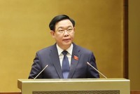 Chủ tịch Quốc hội Vương Đình Huệ khai mạc Kỳ họp thứ 5 của Quốc hội - (Ảnh: Duy Linh). 