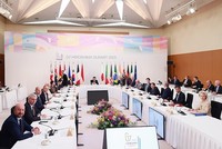 Tại phiên họp, Thủ tướng Phạm Minh Chính nêu bật 3 thông điệp của Việt Nam về hòa bình, ổn định và phát triển (Ảnh: Nhật Bắc)