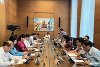 Phiên thảo luận tổ về dự án Luật Các tổ chức tín dụng sửa đổi.