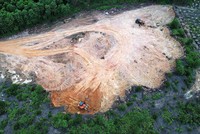 Sau khi bị chính quyền và công an xã Lộc Bổn lập biên bản, ngày 21/4/2023 xe múc, xe ben vẫn vào lấy đất trái phép ở thửa đất số 344, tờ bản đồ 01.