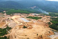 Quang cảnh mỏ đá của Công ty TNHH Đầu tư phát triển nông lâm Quảng Nam.