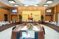 Phiên họp chiều 14/7 của Ủy ban Thường vụ Quốc hội cho ý kiến về việc chuẩn bị Kỳ họp thứ sáu, Quốc hội khóa XV