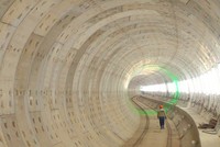 Một tuyến metro đang được xây dựng