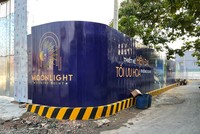 Dự án khu nhà ở Moonlight Centre Point của Công ty cổ phần địa ốc Vĩnh Tiến là 1 trong 5 dự án đang được tổ công tác Thành phố xem xét tháo gỡ. Ảnh: HT