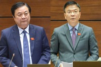 Bộ trưởng Lê Minh Hoan và Lê Thành Long được chọn trả lời chất vấn tại phiên họp thứ 25 của Ủy ban Thường vụ Quốc hội . 