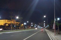 Chiếu sáng tại đường Hoàng Mai - Hà Nội