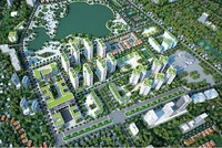 Mặt bằng tổng thể Khu đô thị Thành phố Giao lưu. (Ảnh: Dự án)