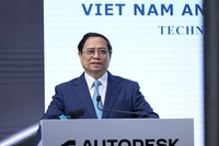 Thủ tướng Chính phủ Phạm Minh Chính dự "Diễn đàn kinh doanh Việt Nam – Hoa Kỳ hợp tác trong lĩnh vực công nghệ, đổi mới sáng tạo" (Ảnh: Nhật Bắc)