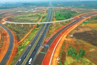 Nút giao cao tốc Phan Thiết - Dầu Giây tại địa bàn tỉnh Đồng Nai.