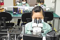 Sản xuất sản phẩm bán dẫn và cảm biến công nghiệp tại Nhà máy Pepperl+Fuchs (Đức) ở Khu chế xuất Tân Thuận (TP.HCM).