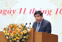 Bộ trưởng Bộ Kế hoạch và Đầu tư Nguyễn Chí Dũng. (Ảnh: Nhật Bắc)