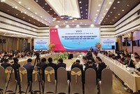 Hội nghị Toàn quốc các hiệp hội doanh nghiệp và giới doanh nhân Việt Nam năm 2023 do VCCI tổ chức nhân kỷ niệm Ngày Doanh nhân Việt Nam (13/10). Ảnh: Đức Thanh