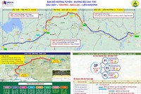 Bản đồ hướng tuyến cao tốc Dầu Giây - Tân Phú.