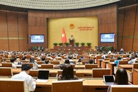 Phiên thảo luận sáng 27/10 của Quốc hội.