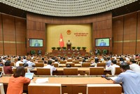 Một phiên họp toàn thể của Quốc hội tại Kỳ họp thứ sáu.