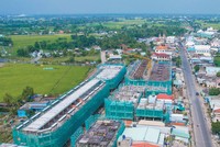 Một dự án tại Long An đang gấp rút xây dựng để tung hàng ra thị trường 