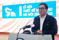 Ông Đỗ Đình Hồng, Giám đốc Sở Văn hóa và Thể thao Hà Nội chia sẻ tại cuộc họp thông tin các hoạt động tại Lễ hội Thiết kế sáng tạo Hà Nội năm 2023.