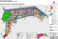Bản đồ quy hoạch chung Khu đô thị mới Tân Mỹ tỷ lệ 1/10.000.