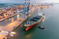 Một góc Cảng Quốc tế Cái Mép - CMIT. (Ảnh: CMIT).